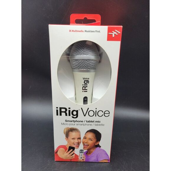 iRig Voice Handeld Portable Karaoke Microphone for Smartphones Tablets in White - Picture 2 of 2